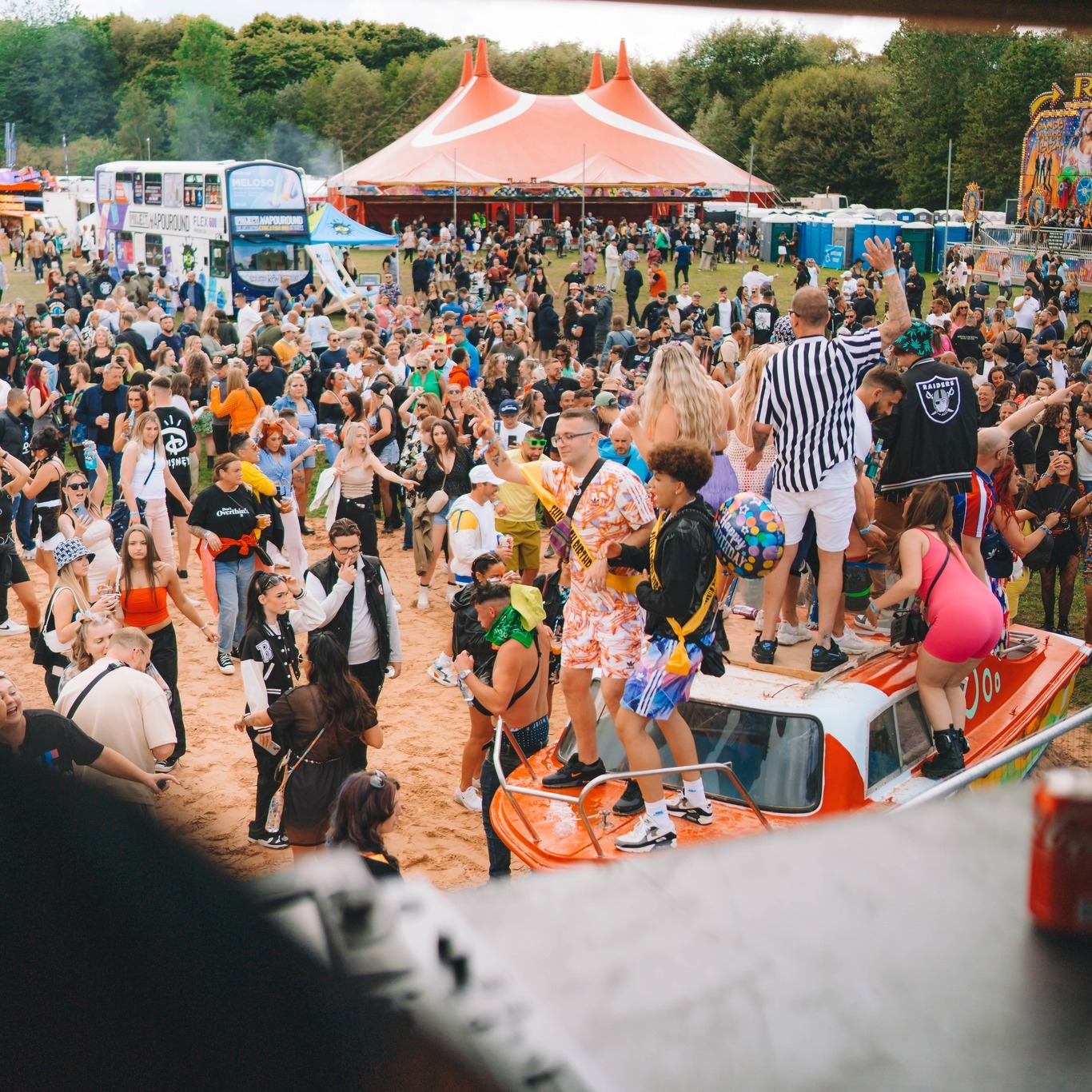 Festival crowd at Crooked House In The Park